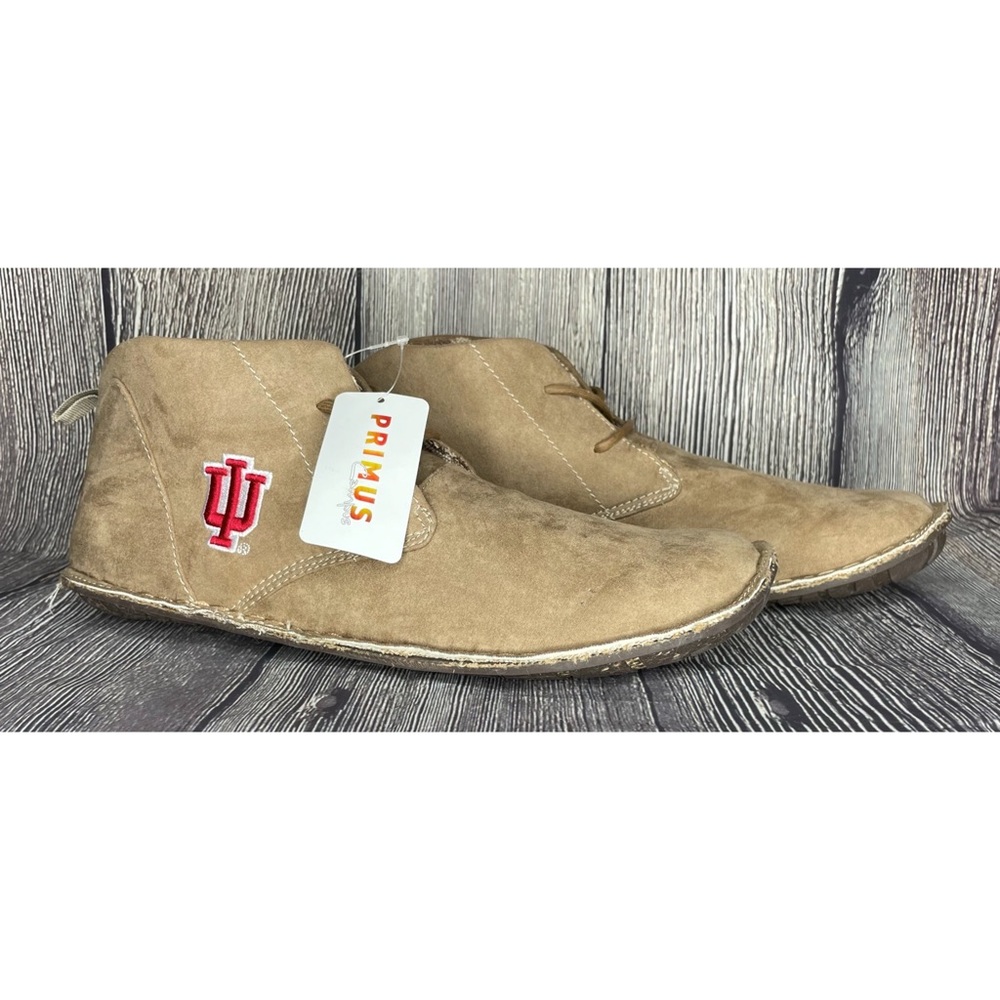 Indiana University IU Brown Primus Campus Faux Suede Chukka Shoes Men’s Size 12